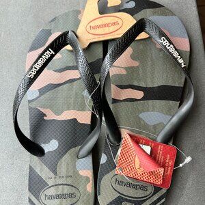 HAVAIANAS Brazil Men's Camo Flip Flops Size 13